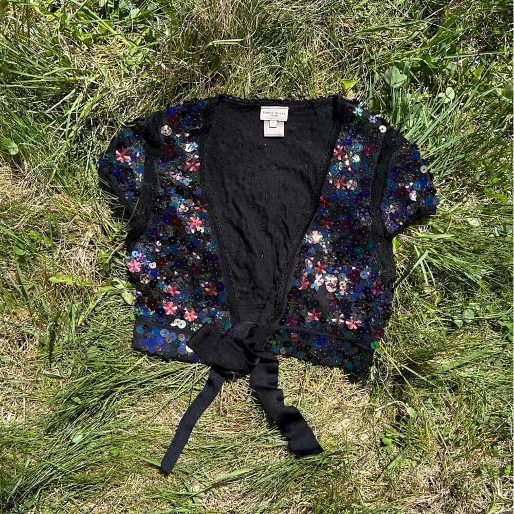 Karen Millen England Sequin Top